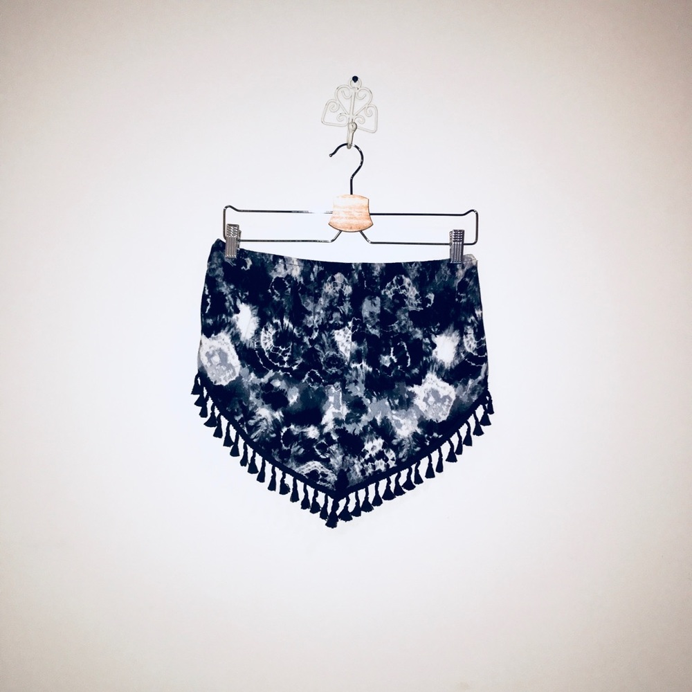 Asymmetrical tie dye strapless top